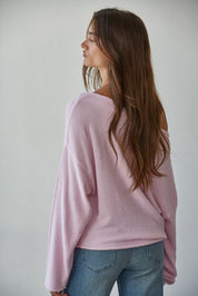 Oversized Pink Knit Sweater