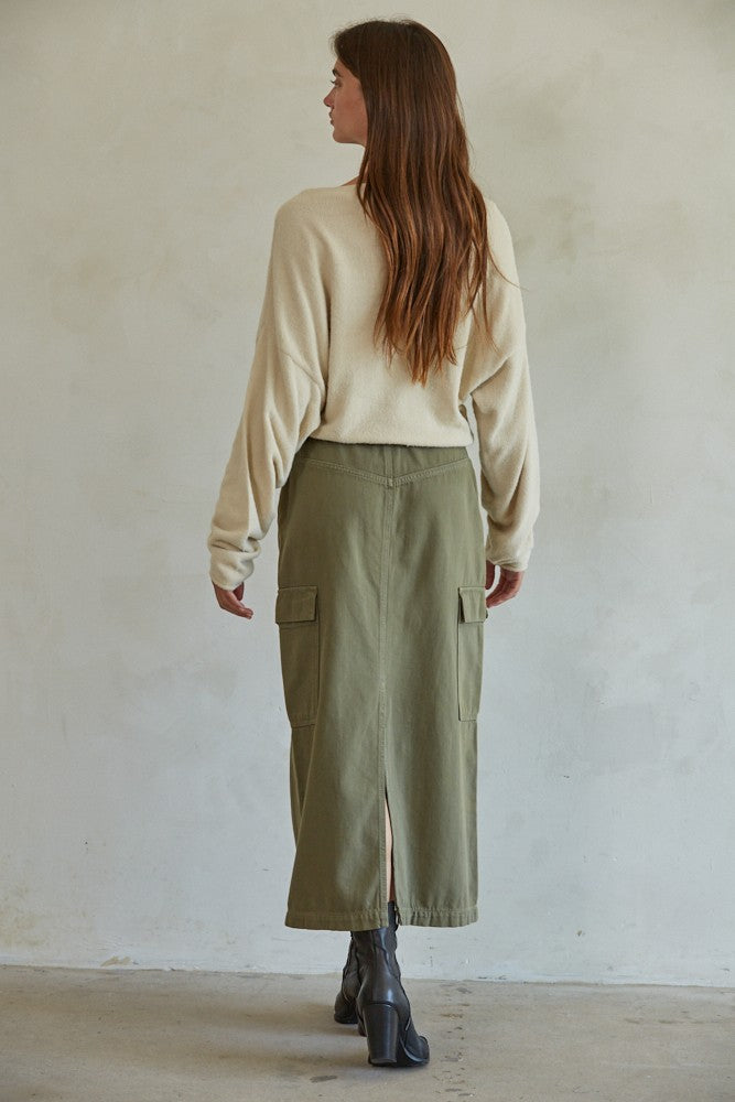 Oversized Cream Knit Sweater