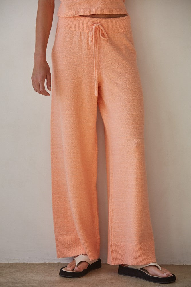 Peach Cotton Pants
