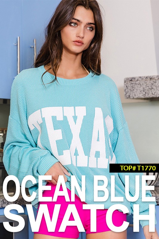 Ocean Blue Tennessee Oversize Sweatshirt