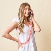 Pink & Orange Crossbody Phone Chain