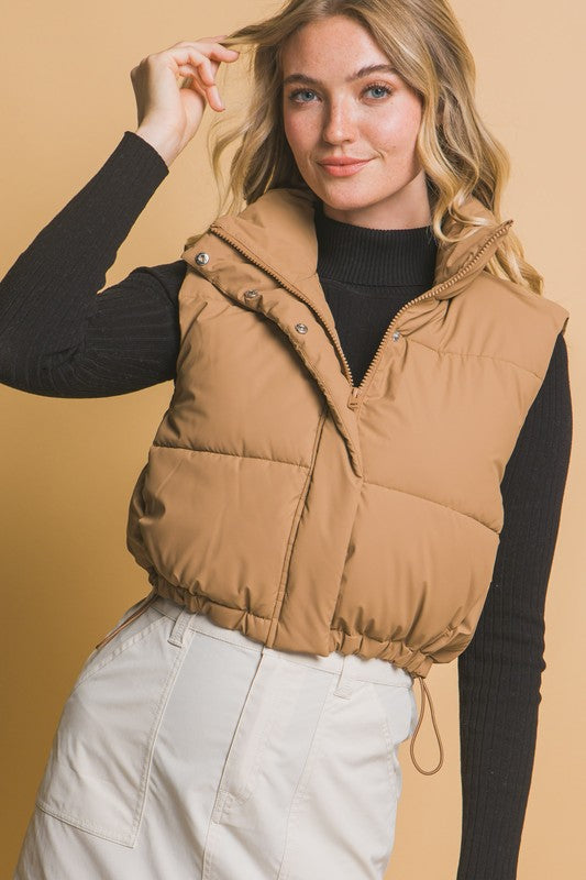 Brown Puffer Vest