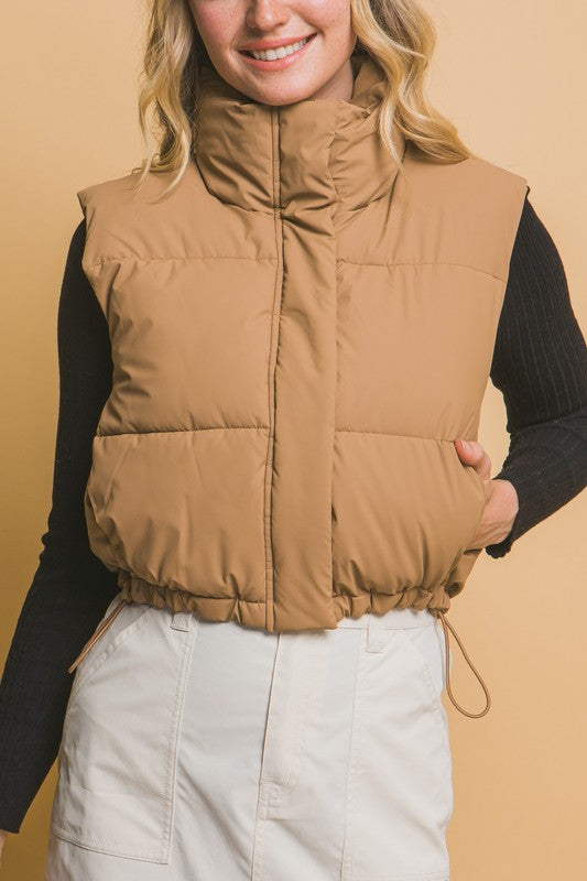 Brown Puffer Vest