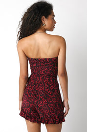 Red & Black Audrey Romper