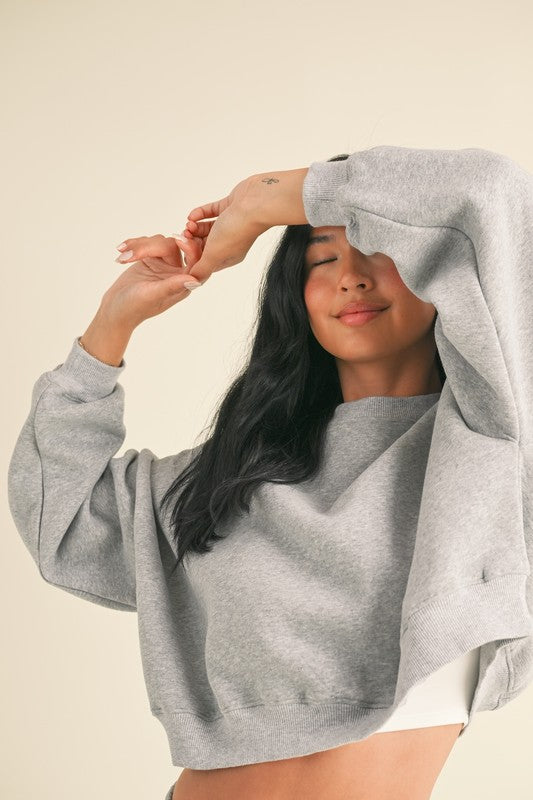 Grey Fleece Crewneck