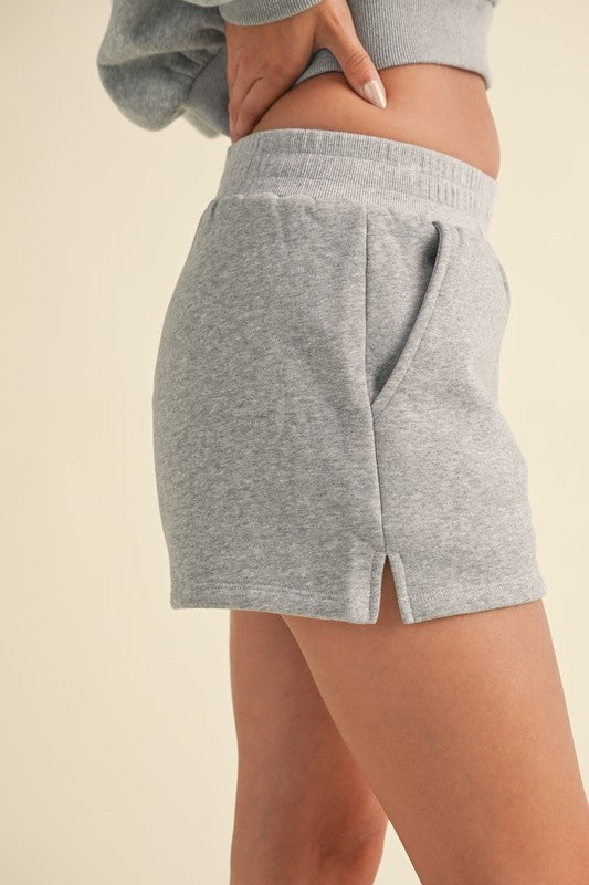 Cozy Grey Sweatshorts