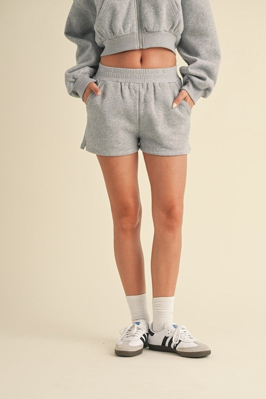 Cozy Grey Sweatshorts