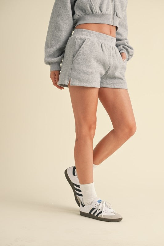 Cozy Grey Sweatshorts