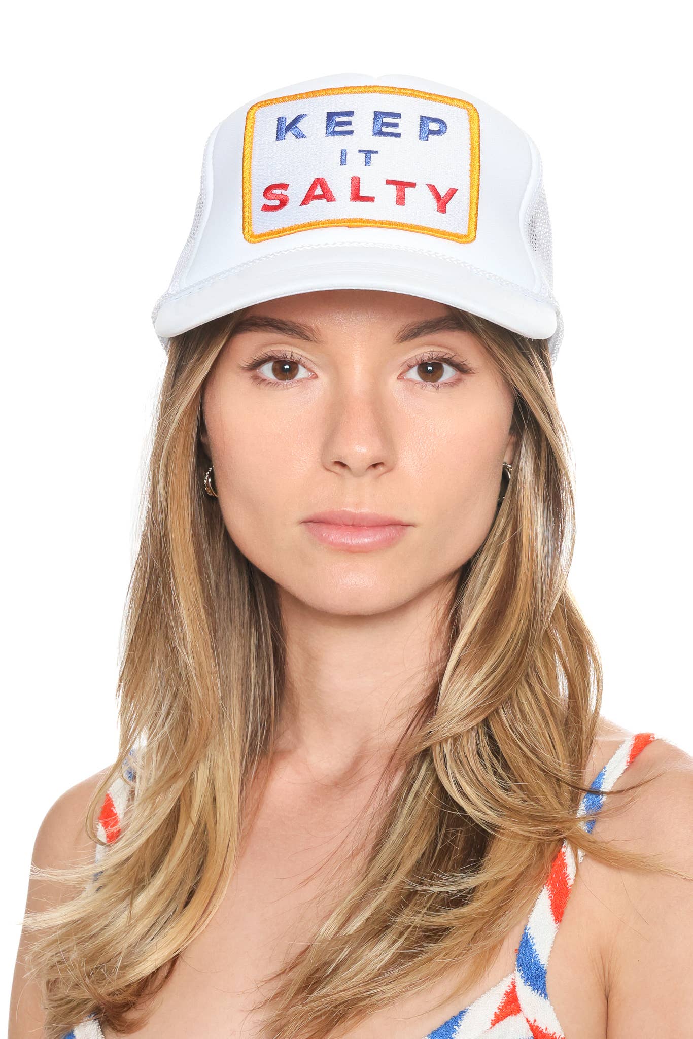 White Keep It Salty Hat