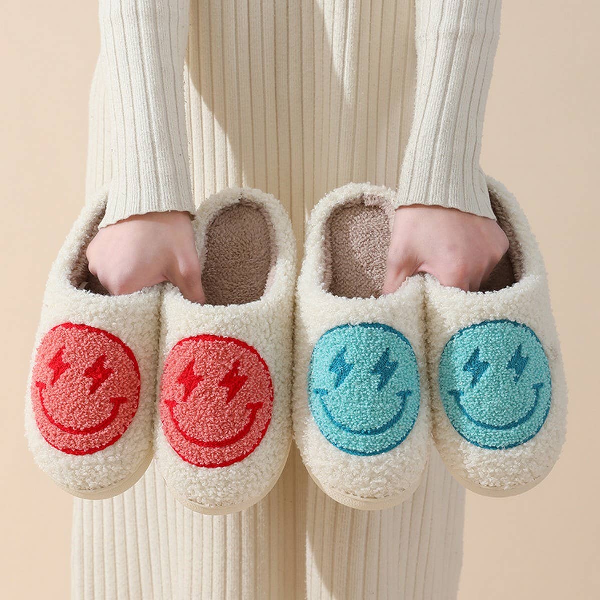 Smiley Face Slippers