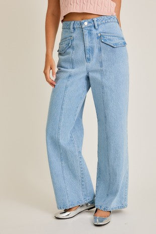 Front Pocket Denim Jeans