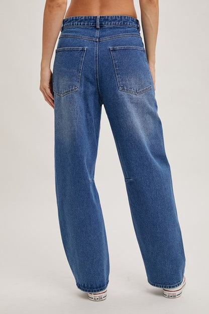 Dark Wash Balloon Jeans