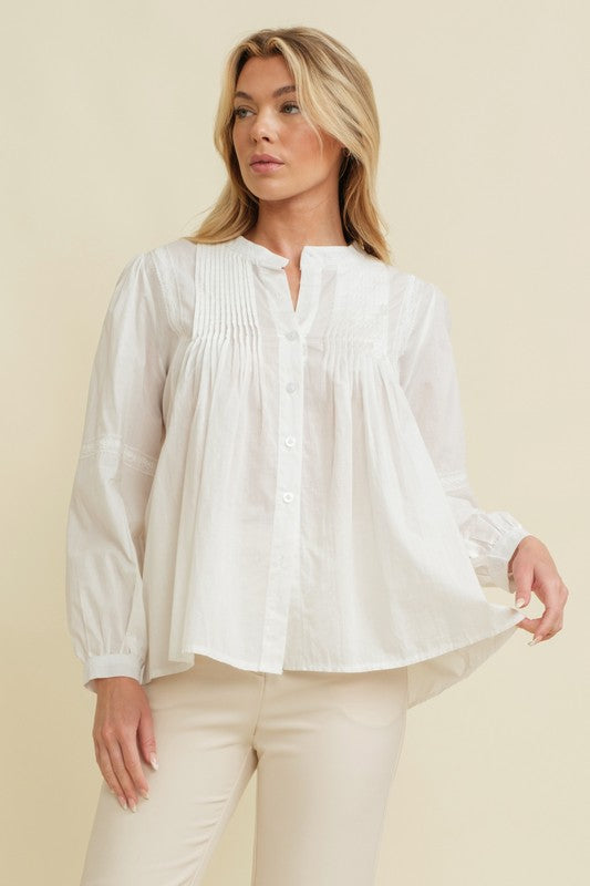 White Long Sleeve Blouse