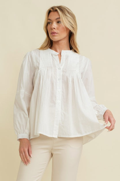 White Long Sleeve Blouse