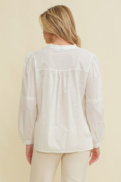 White Long Sleeve Blouse