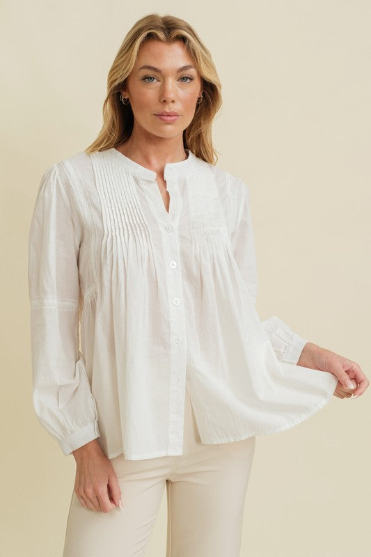 White Long Sleeve Blouse