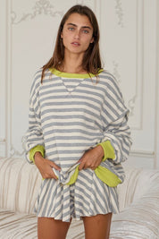 Gray & Lime Sweatshirt