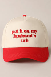 Put it on My Husbands Tab Hat/ Red