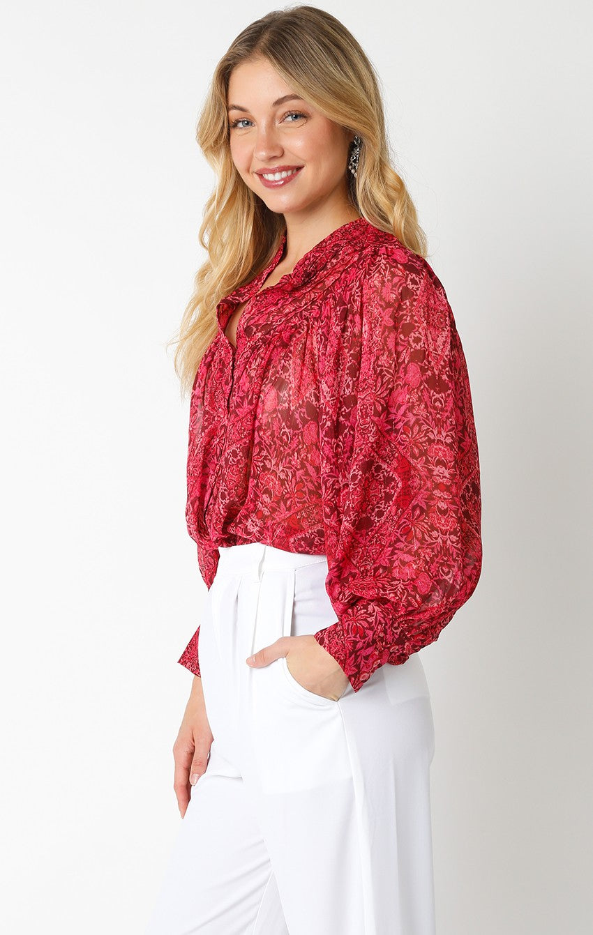 Red Daphne Top