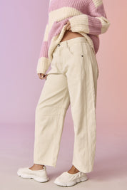 Nora Taupe Barrel Pants