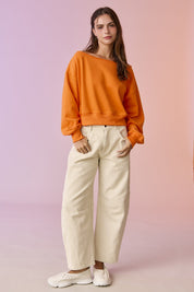 Nora Taupe Barrel Pants