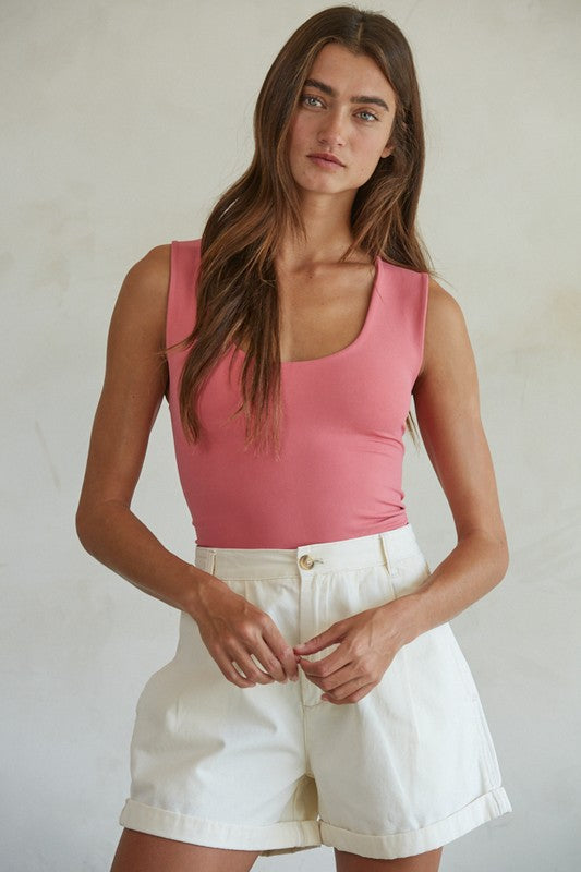 Light Red Double Layered Tank