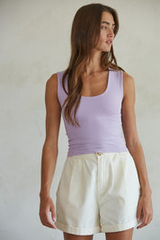 Purple Double Layered Tank