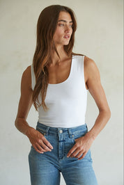 White Double Layered Tank