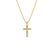 Delicate Cz Cross Pendant