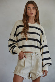 Black Striped Sweater