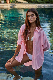 Pink Striped Buttondown