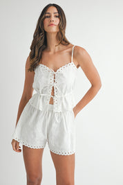 Embroidered Scallop Set
