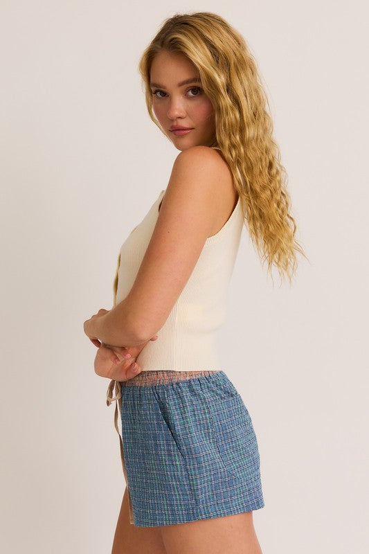 Ivory Ribbed Sweater