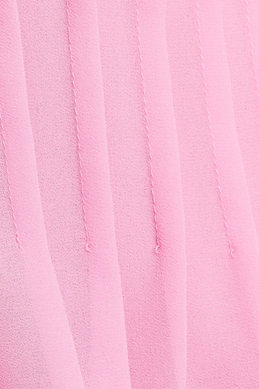 Pink Tie Detail Top