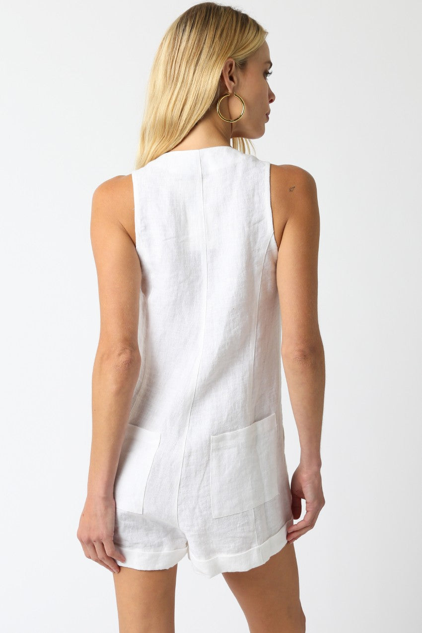 White Scarlett Romper