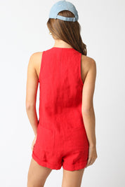 Red Scarlett Romper