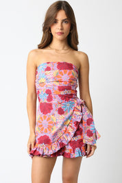 Pink Riley Floral Romper