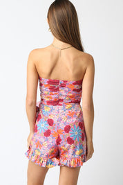 Pink Riley Floral Romper