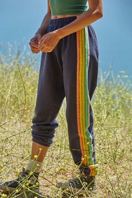 Gray Counting Rainbows Sweatpants