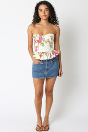Alexis White Floral Top
