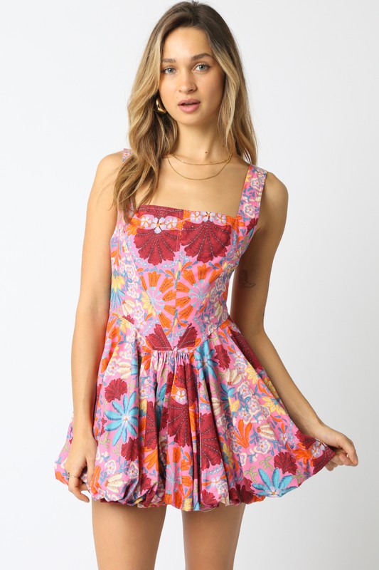 Pink Isla Floral Dress