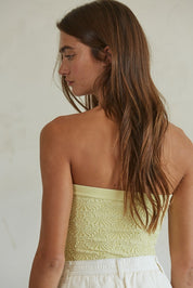 Yellow Floral Tube Top