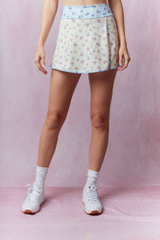 Floral Patchwork Mini Skirt