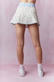 Floral Patchwork Mini Skirt