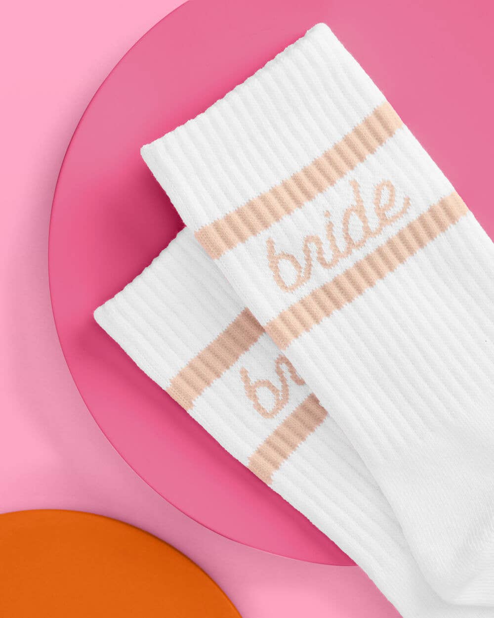 Pink Bride Socks