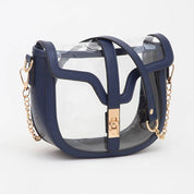 Clear Transparent Saddle Bag
: Black