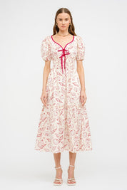 Red Sea Shell Midi Dress