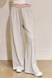 Checkered Waist Band Boxer Sweatpants