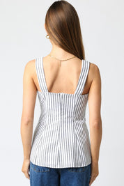 Black & White Stripe Top