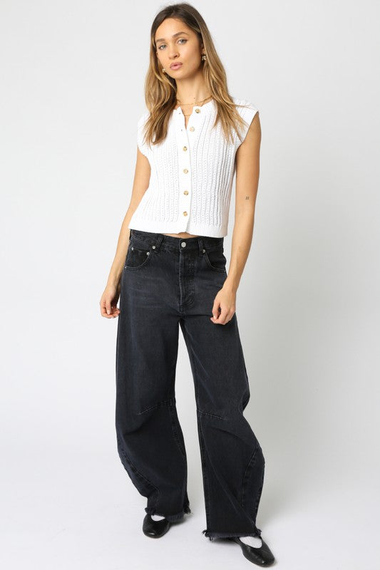 White Eliza Sweater Vest